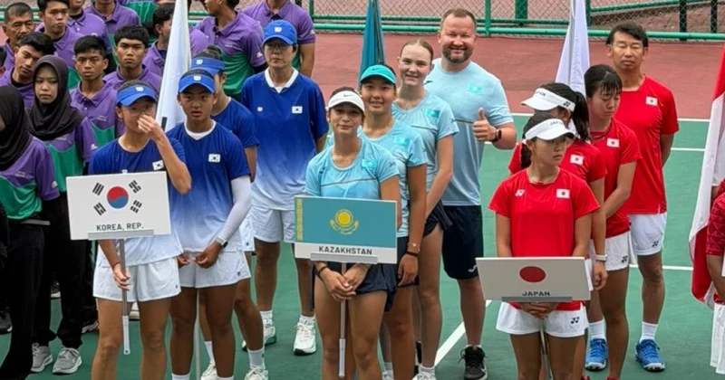 Юниорская сборная Казахстана доминирует в азиатском отборе на ЧМ по теннису