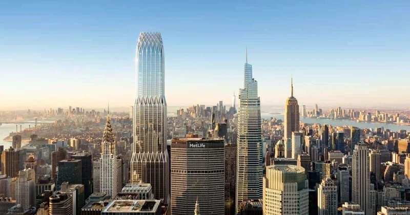 Новый решетчатый небоскреб войдет в число высочайших в США