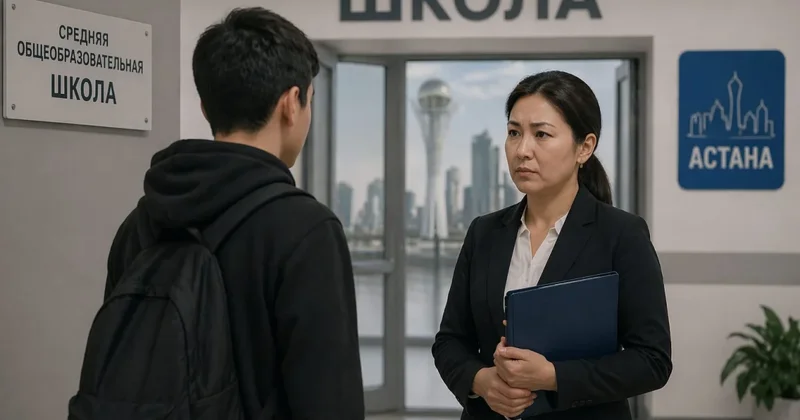 Подросток избил сотрудника школы в Астане