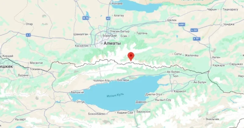 Алматыдан 57 шақырым жерде жер сілкінісі болды