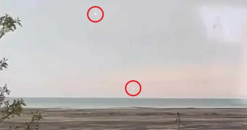 Қазақстандықтарды Каспий теңізіне нысандардың құлауы туралы видео алаңдатты