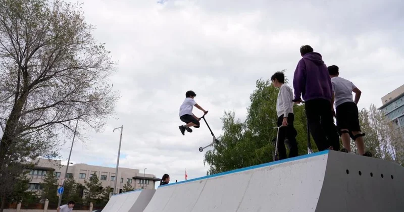В Астане открылась экстремальная скейт площадка Fly Park