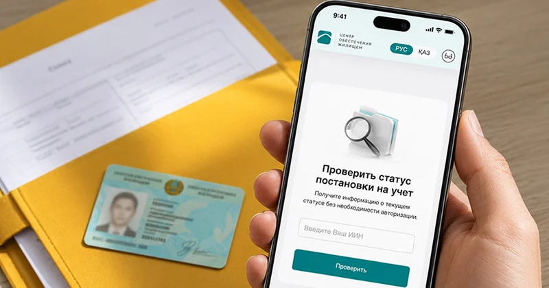 Баспана кезегін үйден шықпай қалай тексеруге болады?