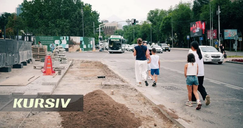 Алматинцы смогут вернуться на тротуары Тимирязева и Жандосова с октября