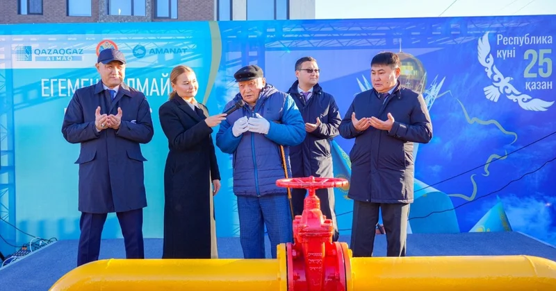 Республика күні қарсаңында Тельман тұрғын алабына газ берілді
