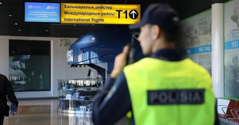 Иностранец устроил дебош в самолете на пути из Германии и был задержан в Астане