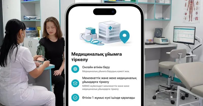 медициналық ұйымға тіркелу қызметін іске қосты