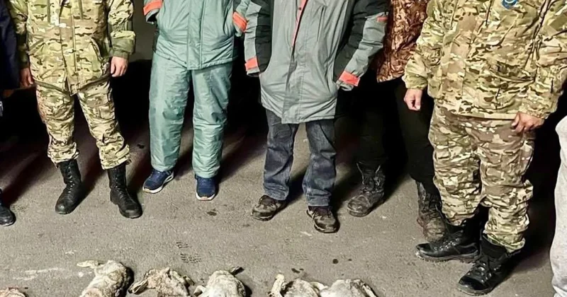 Іле Балқаш табиғи резерватында ұсталған көліктен қару мен 13 қоян табылды