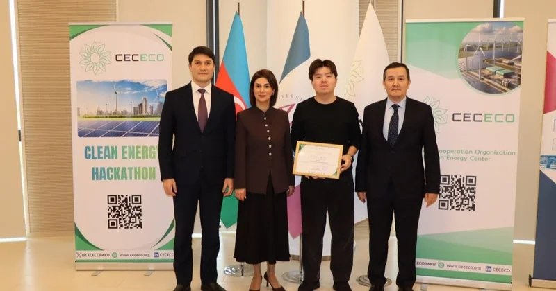 Қазақстандық студент Әзербайжанда жасыл энергетика саласындағы жоба көшбасшыларының үштігіне кірді