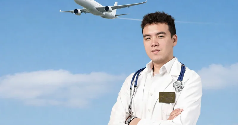Реанимация в воздухе: 24 летний будущий врач предотвратил трагедию на рейсе SCAT