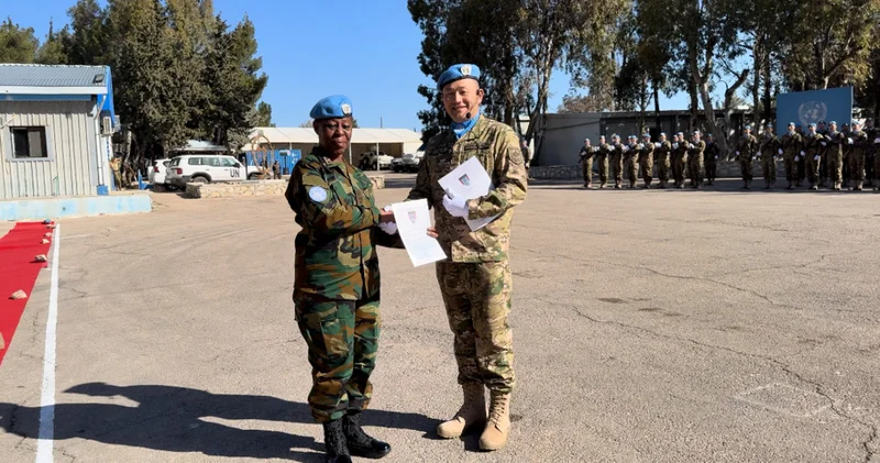 Голан жоталарындағы қазақстандық бітімгерлер мінсіз қызметі үшін БҰҰ медальдарымен марапатталды