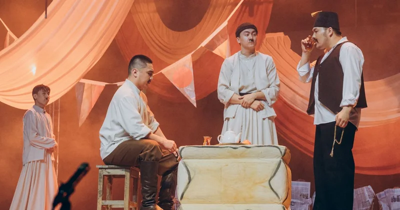 К юбилею палуана: премьеру спектакля Қажымұқан представили в Астане