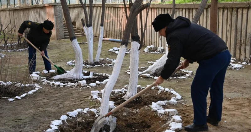 В Тазару күні военнослужащие провели в гарнизонах экологические акции