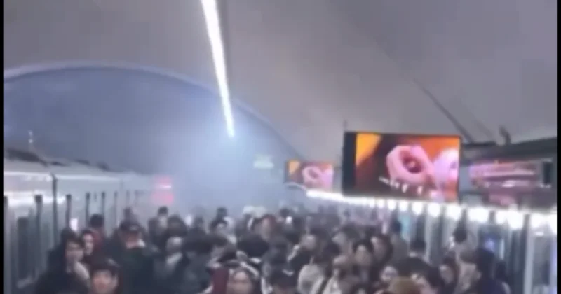 Обильное задымление в алматинском метро попало на видео
