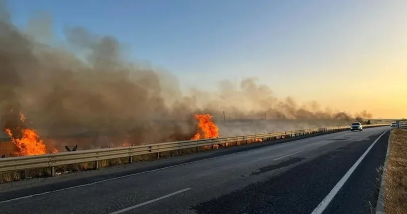 Возгорание произошло на участке автотрассы Кызылорда граница РФ