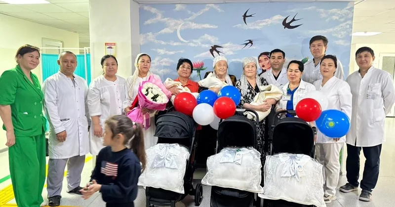 Түркістанда 41 жастағы әйел үшемді дүниеге әкелді