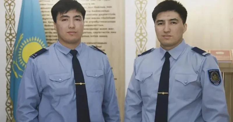 Атырау полициясындағы егіздер