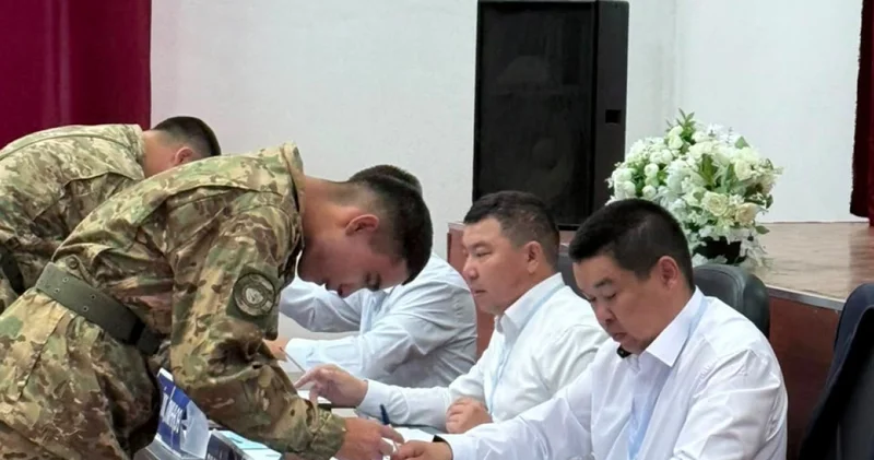 5510 әскери бөлімінің көкшетаулық ұландықтары Құрылтай сайлауында ең алғашқы болып өз дауыстарын берді