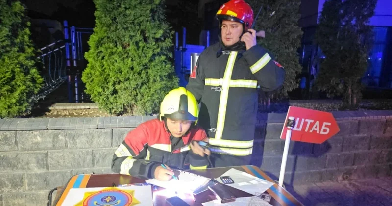 Кабельная шахта загорелась в Алматы