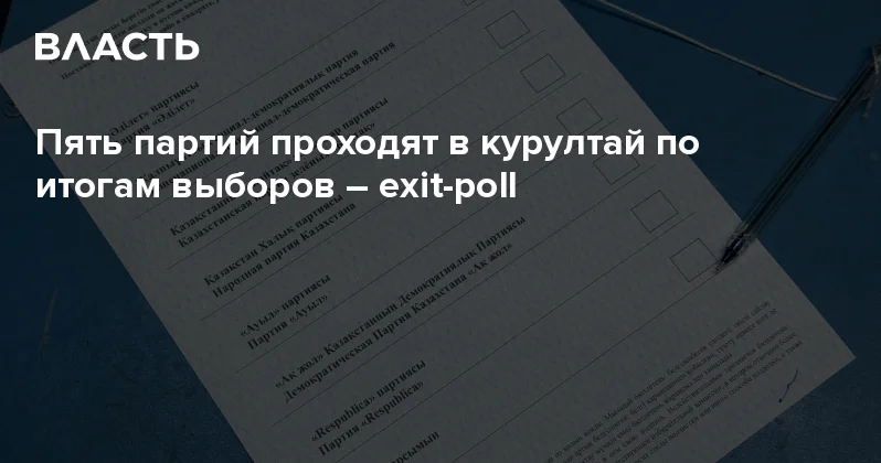 Пять партий проходят в курултай по итогам выборов exit poll Аналитический интернет журнал Власть