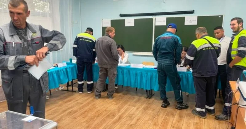 Комбайнды тоқтатып, сайлауға келді: Астраханка еңбеккерлерінің таңдауы