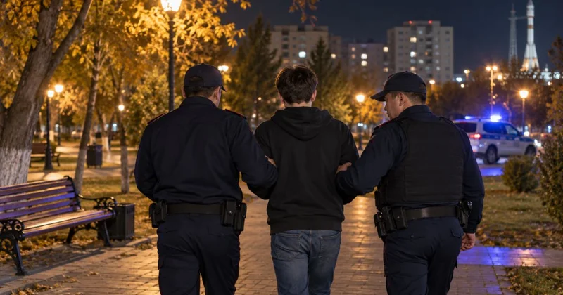 Байқоңырда мас жасөспірім полицейді тістеп алды