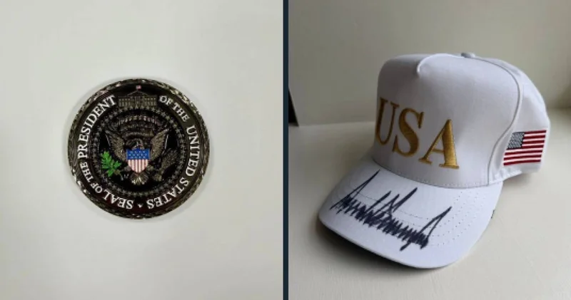 Трамп Тоқаевқа өз қолтаңбасы бар бейсболка сыйлады