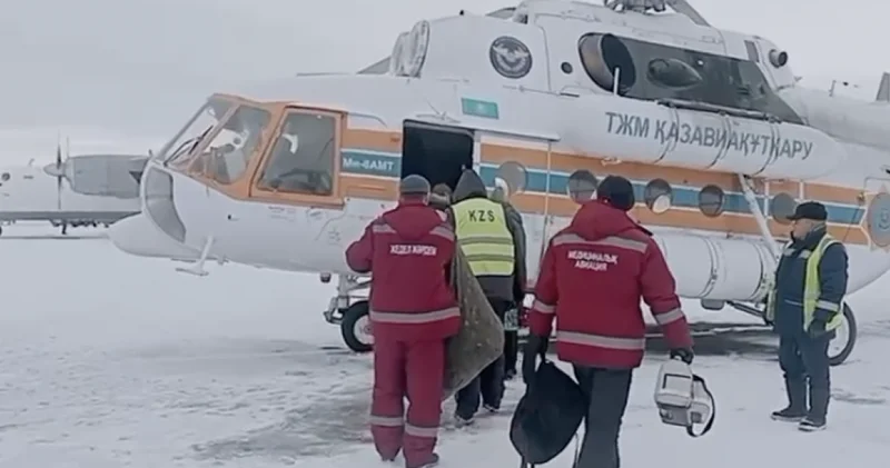 Экстренная эвакуация: беременная женщина доставлена вертолетом в Усть Каменогорск (ВИДЕО)