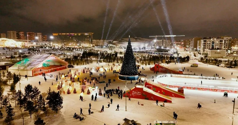 Зимний сезон в самом разгаре: где в Астане расположены горки и катки