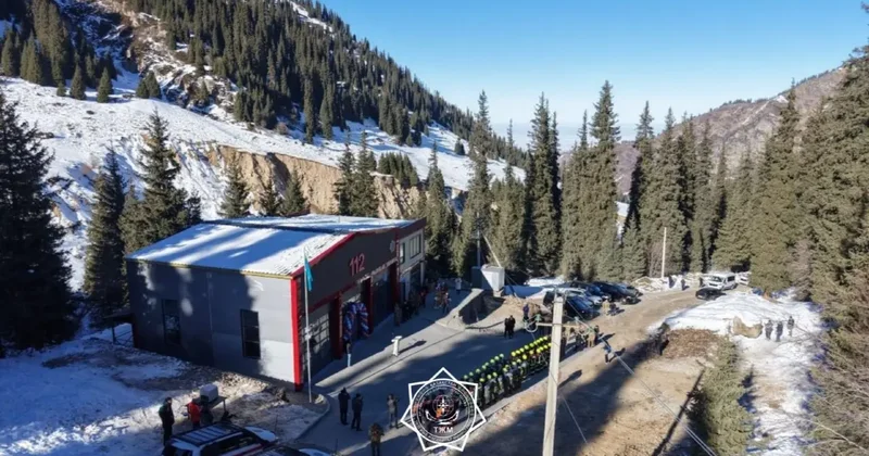 Первый выезд нового спасательного подразделения МЧС прошёл на "Шымбулаке"