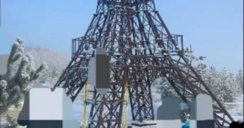 Мужчина упал с Эйфелевой башни и попал к врачам в России