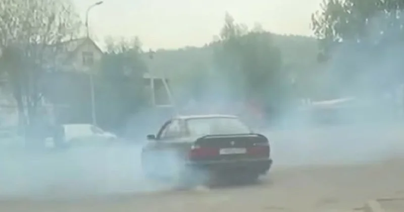 Дрифт на BMW обернулся для алматинца арестом (видео)