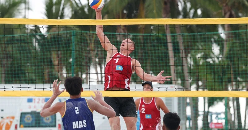 Жағажай Азиадасы 2026: қазақстандық волейболшылар тағы жеңіске жетті