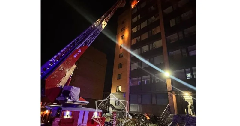 Петропавлда тұрғын үй өртінен 100 ден астам адам эвакуацияланды