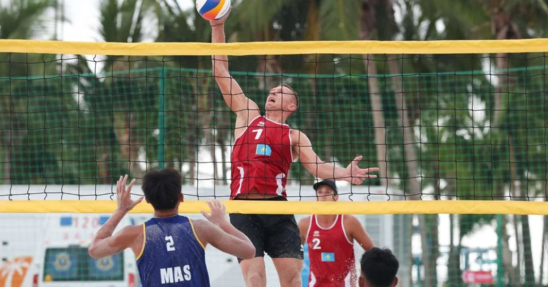 Казахстанские волейболисты добились очередных побед на Азиатских пляжных играх