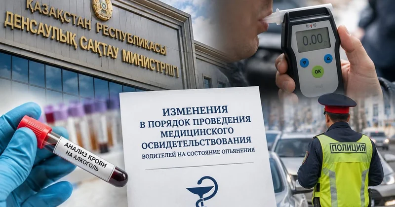 Правила проверки водителей на алкоголь пересмотрят в Казахстане