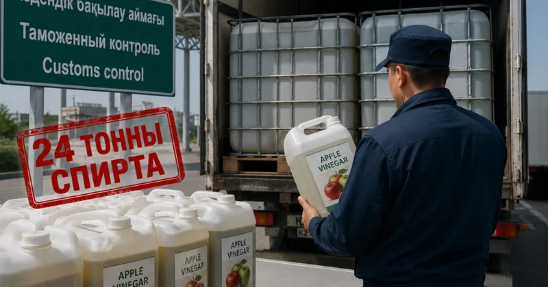 24 тонны спирта под видом яблочного уксуса пытался вывезти из страны казахстанец