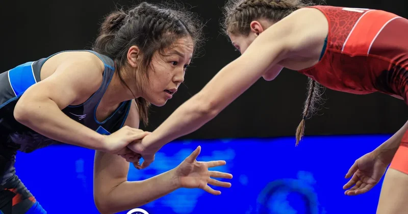 Казахстанка выиграла золото на ЧМ 2025 по борьбе