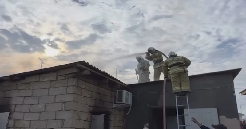 Тасқалада өрт шықты: Құтқарушылар жалынды дер кезінде ауыздықтады