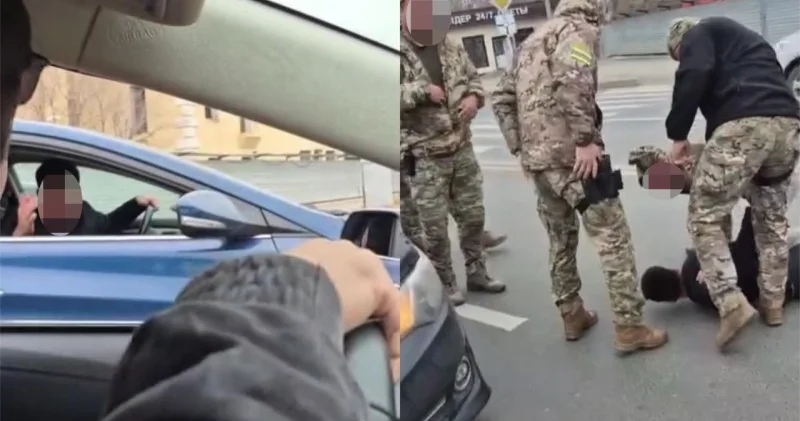 Атырауда жүргізушілердің жол үстіндегі жанжалы күтпеген жағдаймен аяқталды