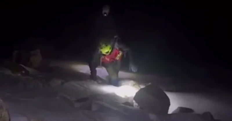 Трое парней по темноте бродили в горах Алматы (видео)