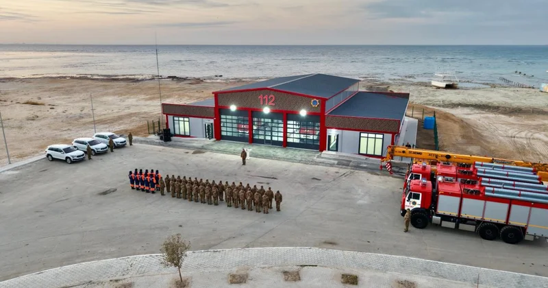 Каспий теңізінің жағалауында жаңа өрт сөндіру құтқару бөлімі ашылды