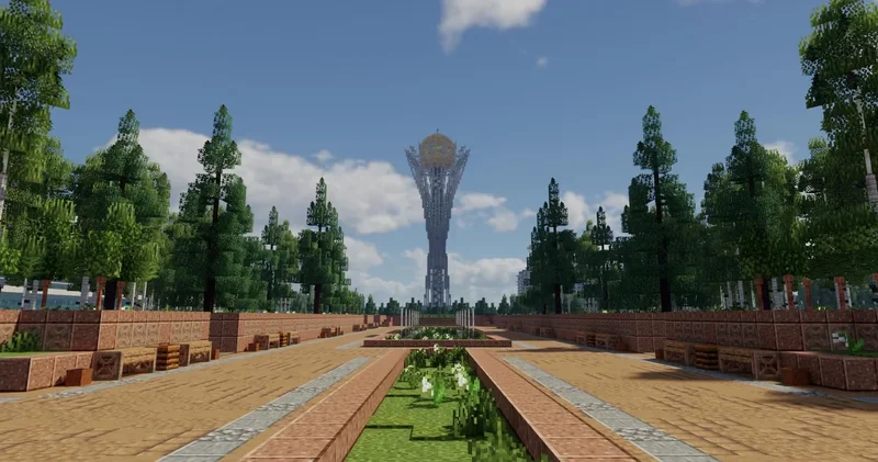 Казахстанец отстроил Астану в Майнкрафте