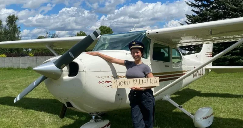 Я с детства стремилась в небо : 19 летняя девушка из Атырау управляет самолётом