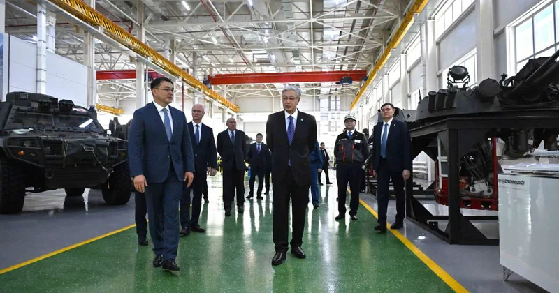 Президент приехал на завод Besqaru