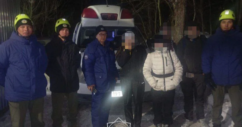 Алматыда бес турист тауға шығып, өздігінен түсе алмаған