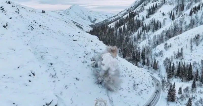 Шығыс Қазақстанда қар көшкіні түсірілді