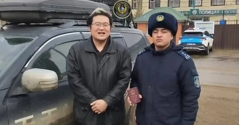 Ақтөбеде полицей шетелдік азаматқа көмек көрсетті