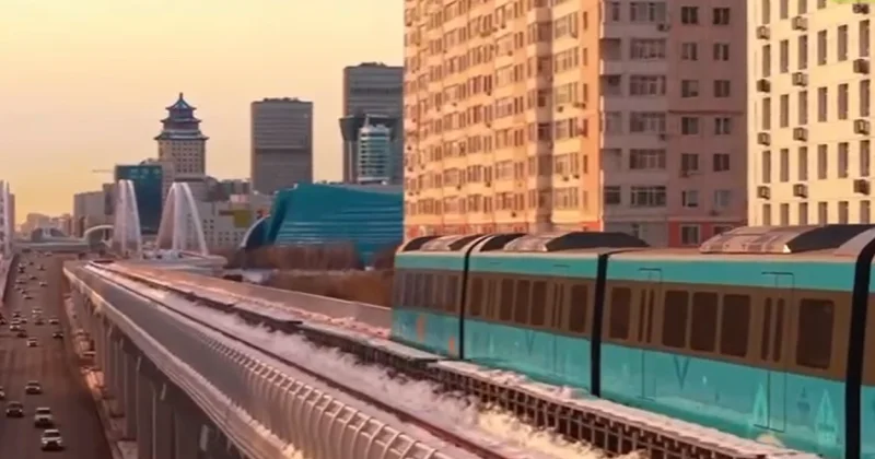 LRT достигла скорости 80 км/ч на тестовой линии в Астане