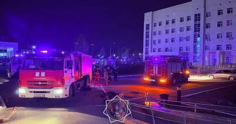 В детской больнице Астаны произошел пожар: пациентов и персонал эвакуировали
